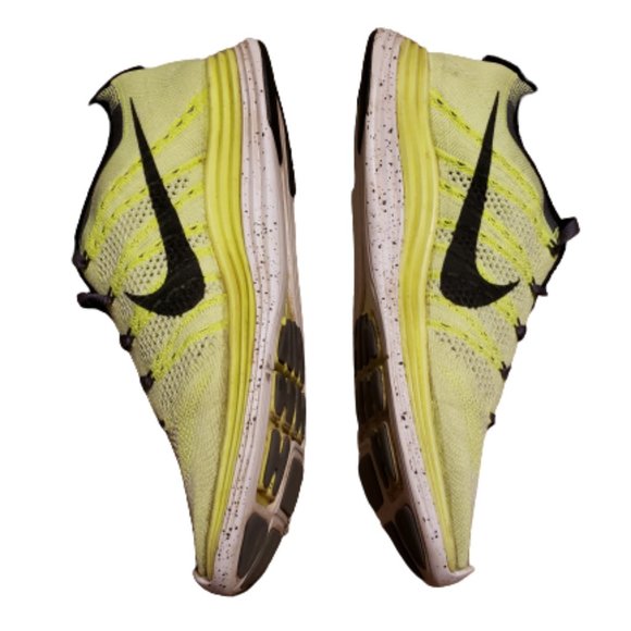 Nike Flyknit One Running Shoes Sneakers Volt Green / Gray Women's 8.5 Pre-owned - Picture 4 of 11